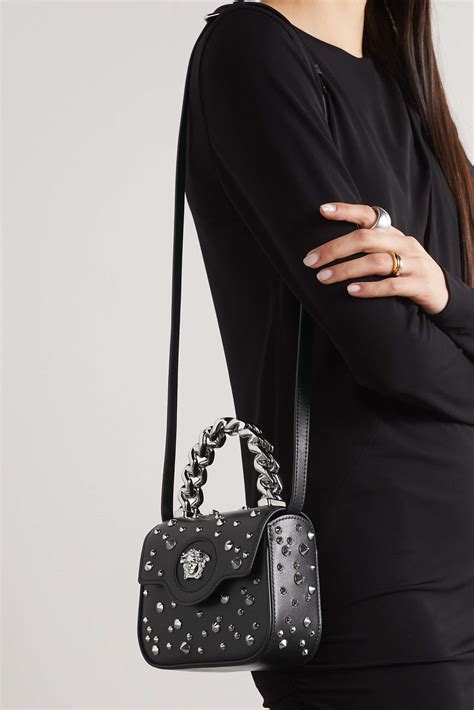 versace embellished bag|net a porter versace.